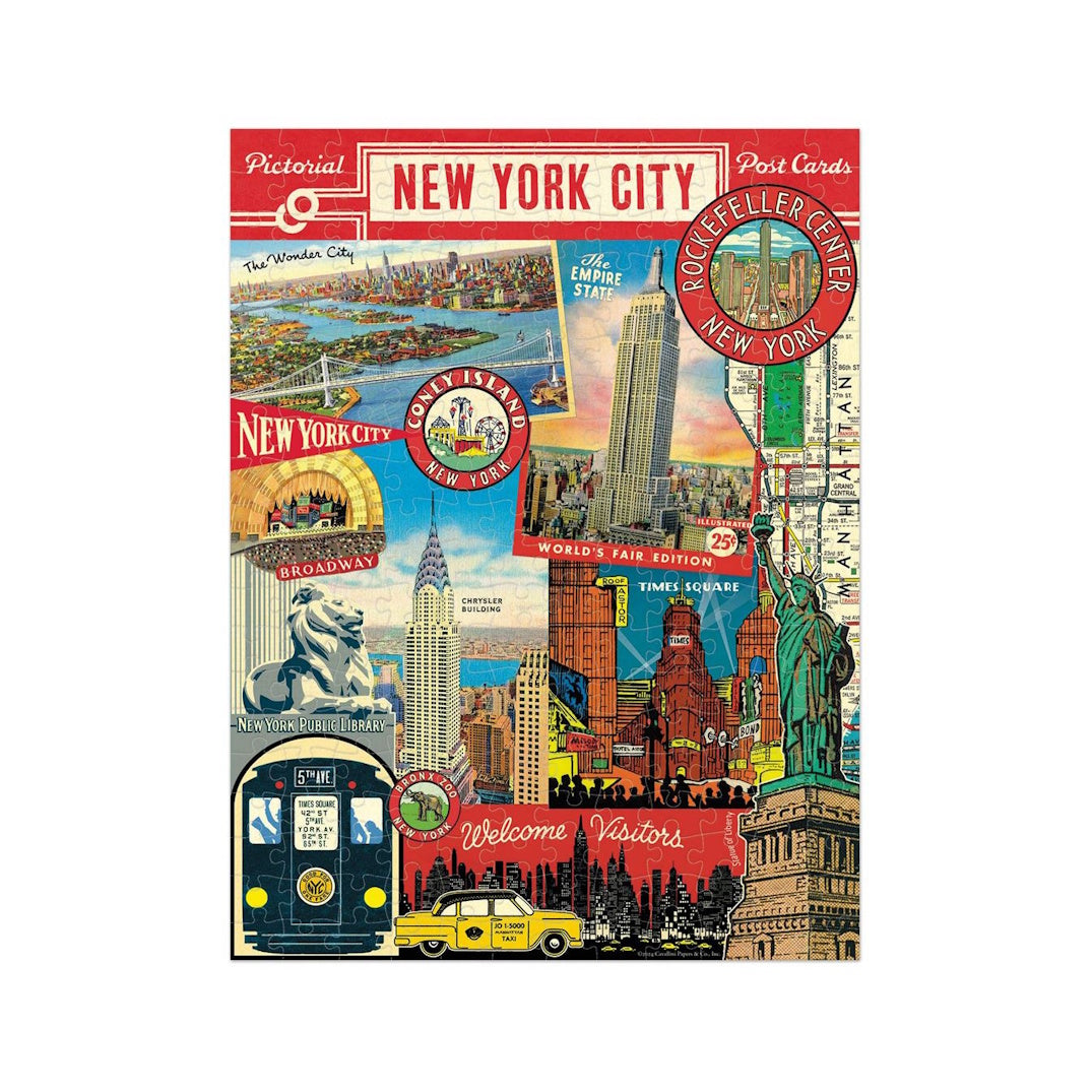 Cavallini 240 Piece Mini Jigsaw Puzzle - New York City