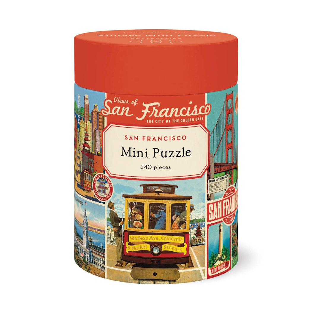 Cavallini 240 Piece Mini Jigsaw Puzzle - San Francisco