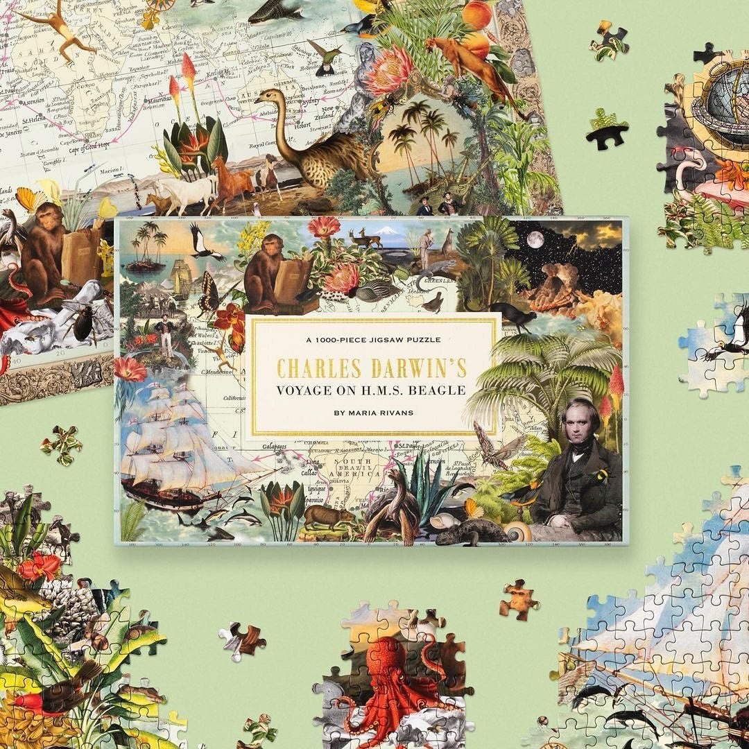 Charles Darwin's Voyage on HMS Beagle 1000 Piece Puzzle