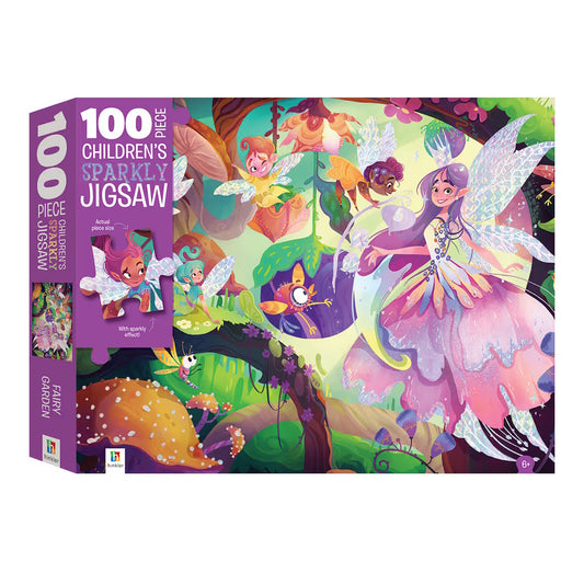 Fairy Garden 100 Piece Children's Sparkly Jigsaw Puzzle