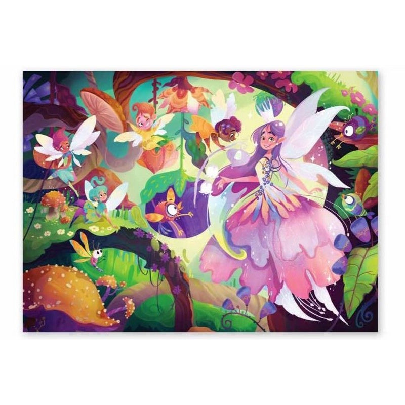 Fairy Garden 100 Piece Children's Sparkly Jigsaw Puzzle