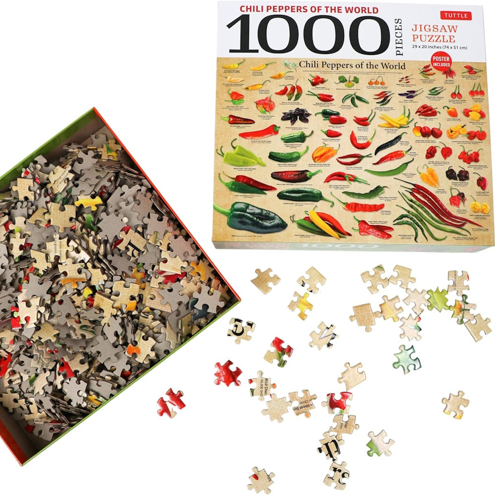 A Guide to Chili Peppers of the World 1000 Piece Puzzle