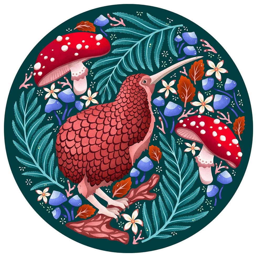 Catherine Marion Kooky Kiwi 1000 Piece Round Puzzle