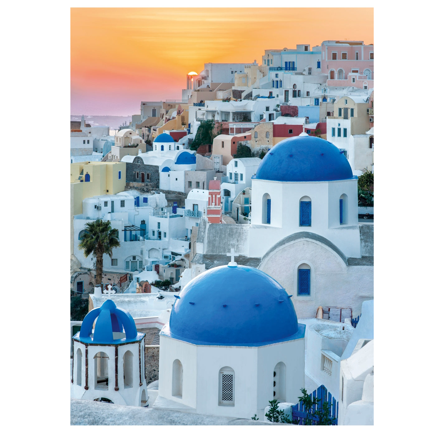 Clementoni 1000 Piece Jigsaw Puzzle - Santorini (Damaged Box)