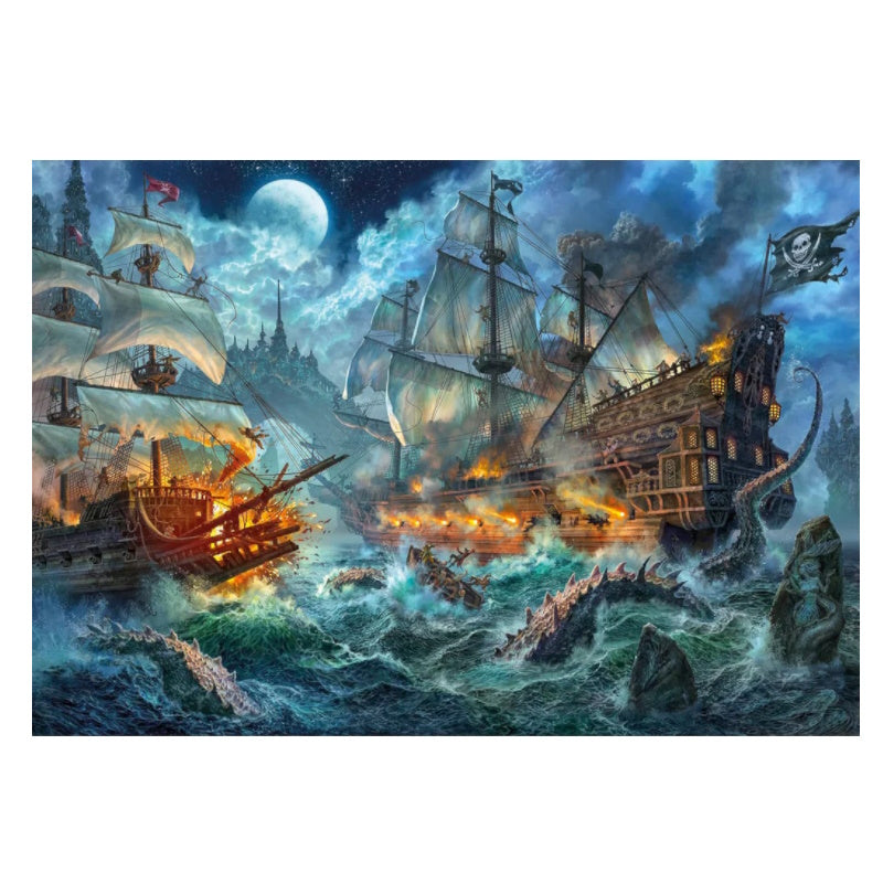 Clementoni 1000 Piece Jigsaw Puzzle - Pirates Battle