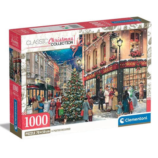 Clementoni 1000 Piece Puzzle - A Christmas Stroll