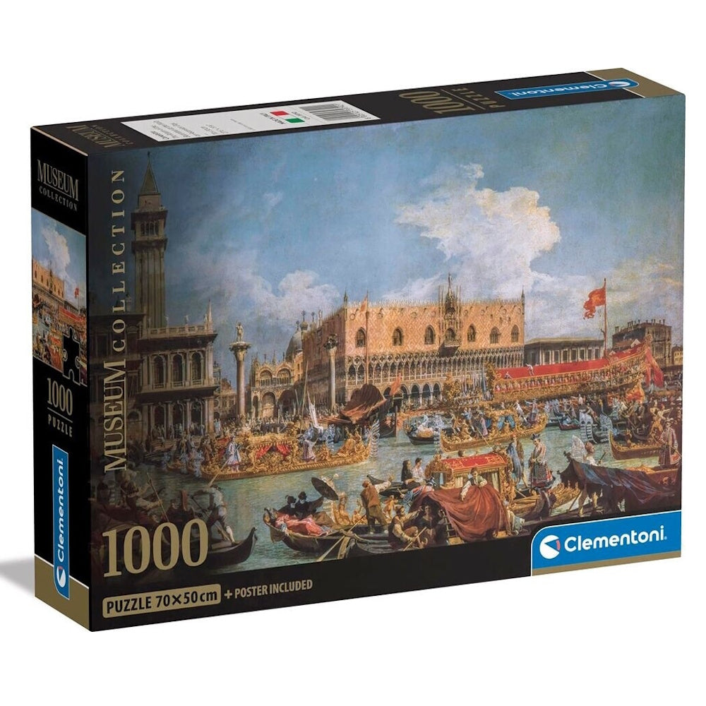 Clementoni Museum Collection 1000 Piece Puzzle - Canaletto, Return of Bucentaur at The Molo On Ascension Day