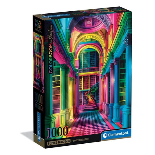 Clementoni 1000 Piece Jigsaw Puzzle - Colorboom Collection Athenaeum