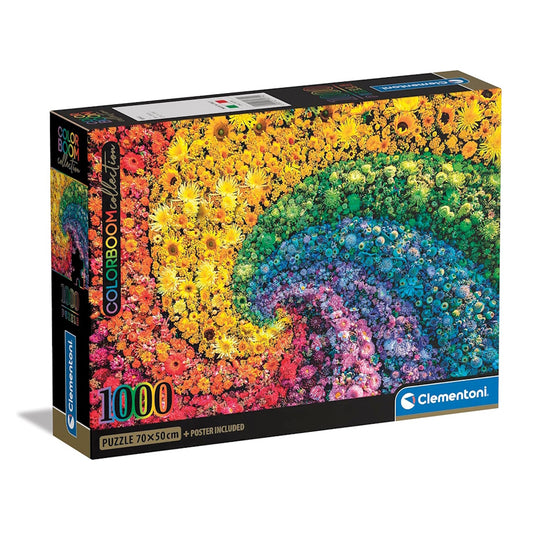 Clementoni 1000 Piece Jigsaw Puzzle - Colour Boom Collection Whirl