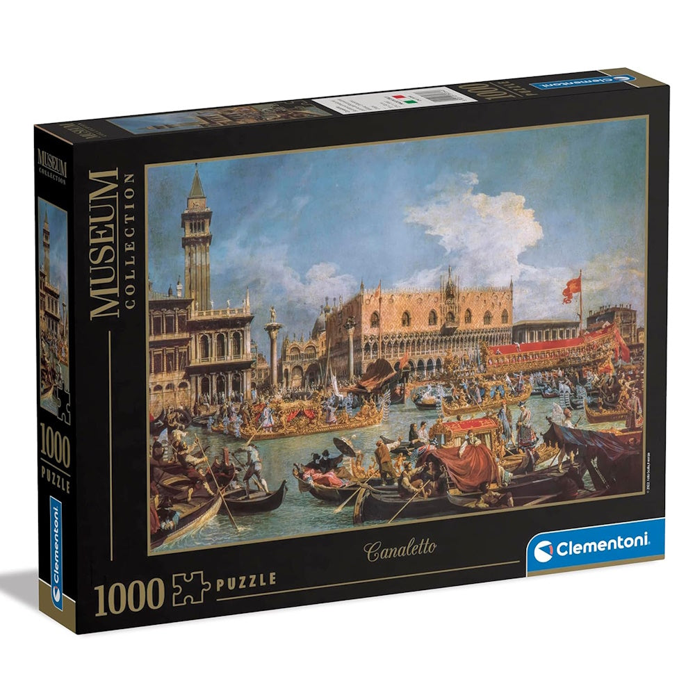 Clementoni Museum Collection 1000 Piece Puzzle - Canaletto, Return of Bucentaur at The Molo On Ascension Day