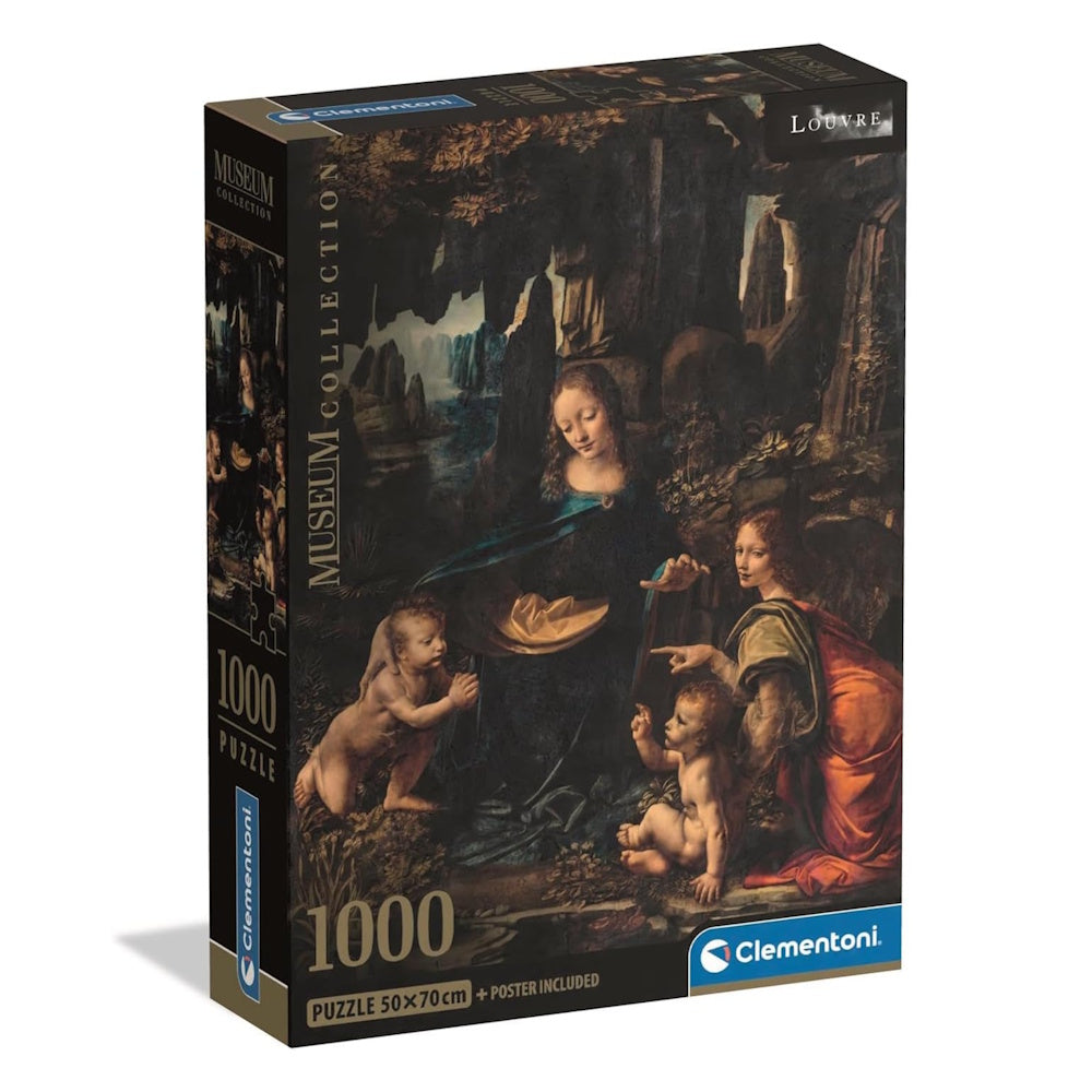 Clementoni Museum Collection 1000 Piece Puzzle - Leonardo, The Virgin of the Rocks