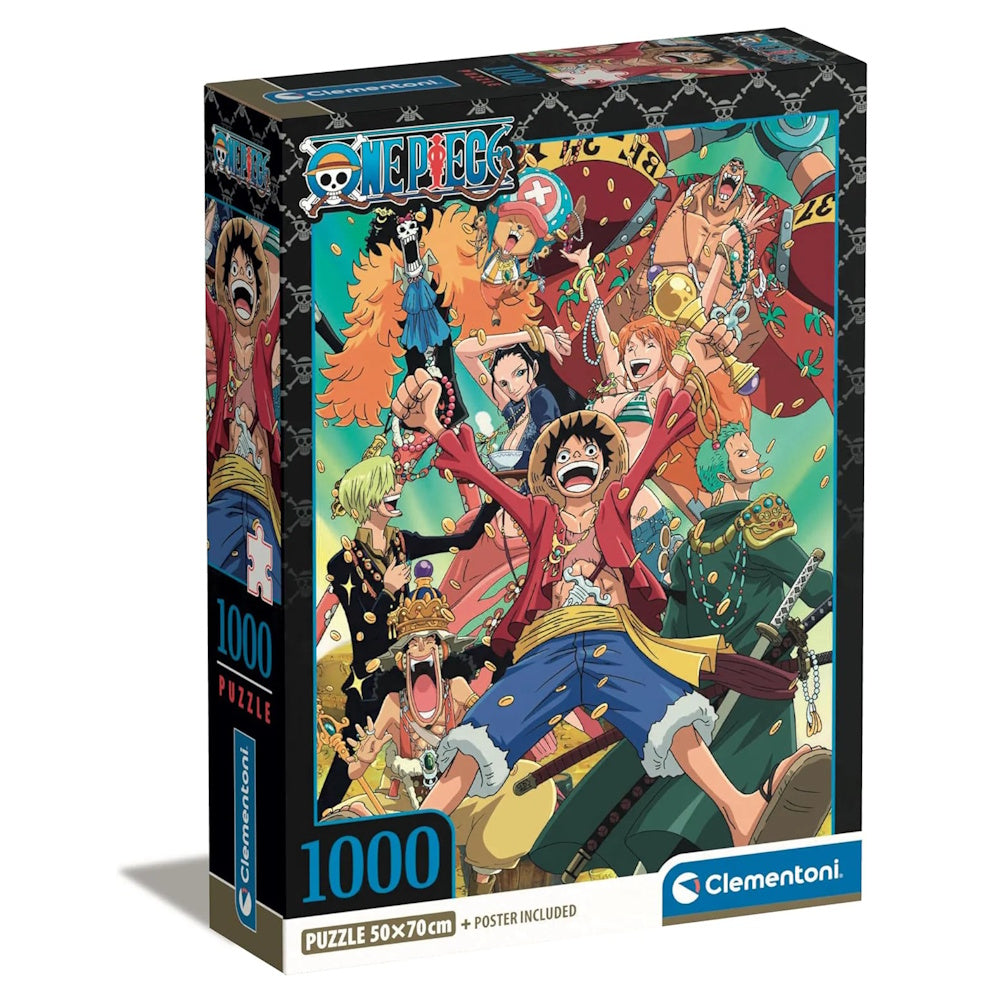 Clementoni 1000 Piece Jigsaw Puzzle - One Piece (Laffy)