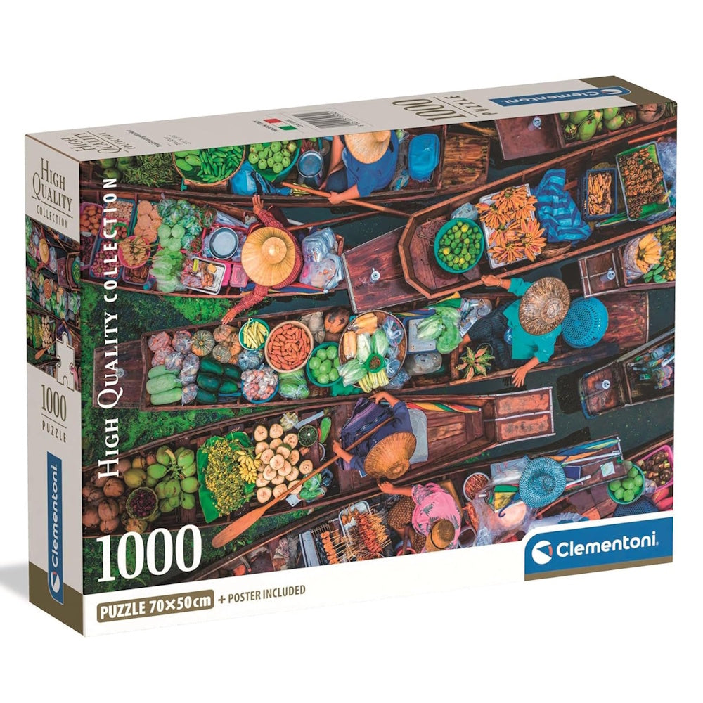 Clementoni 1000 Piece Puzzle - Thai Floating Market