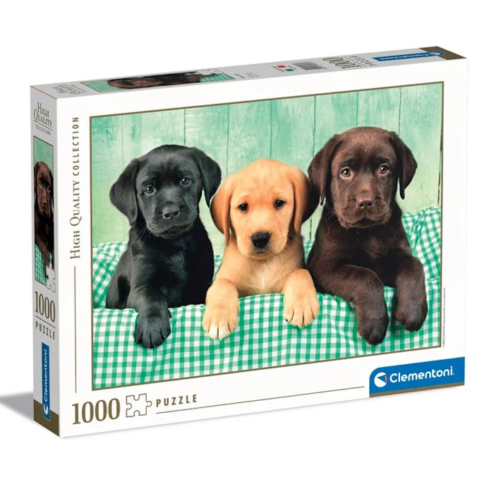 Clementoni 1000 Piece Jigsaw Puzzle - Three Puppies