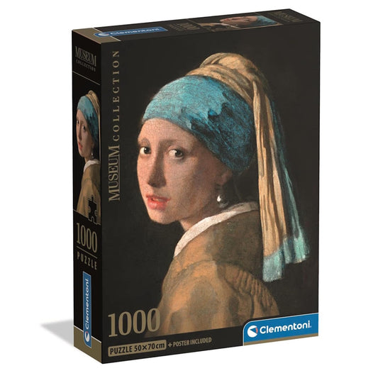 Clementoni Museum Collection 1000 Piece Puzzle - Vermeer, Girl with Pearl Earring
