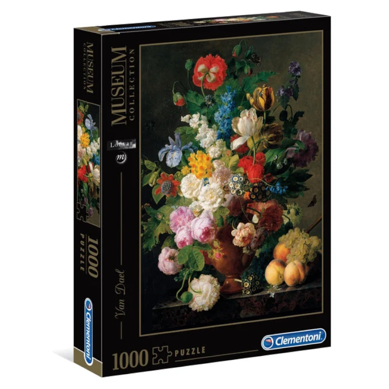 Clementoni Museum Collection 1000 Piece Puzzle - Van Dael Vaso Di Fiori