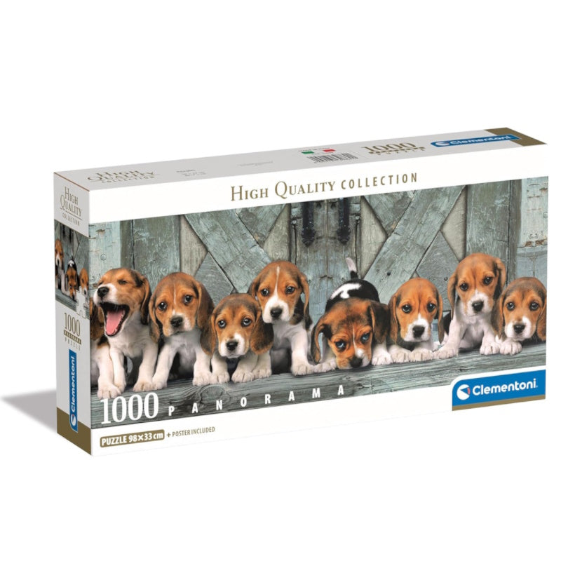 Clementoni 1000 Piece Jigsaw Puzzle - Beagles Panorama