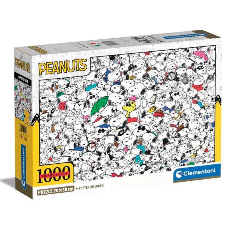 Clementoni 1000 Piece Impossible Puzzle - Peanuts