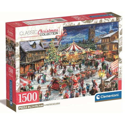 Clementoni 1500 Piece Jigsaw Puzzle - Christmas Fair