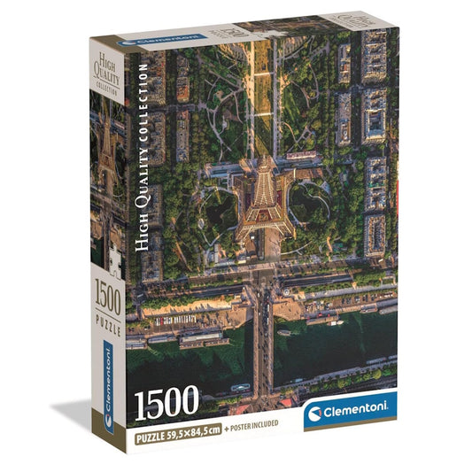 Clementoni 1500 Piece Jigsaw Puzzle - Flying Over Paris