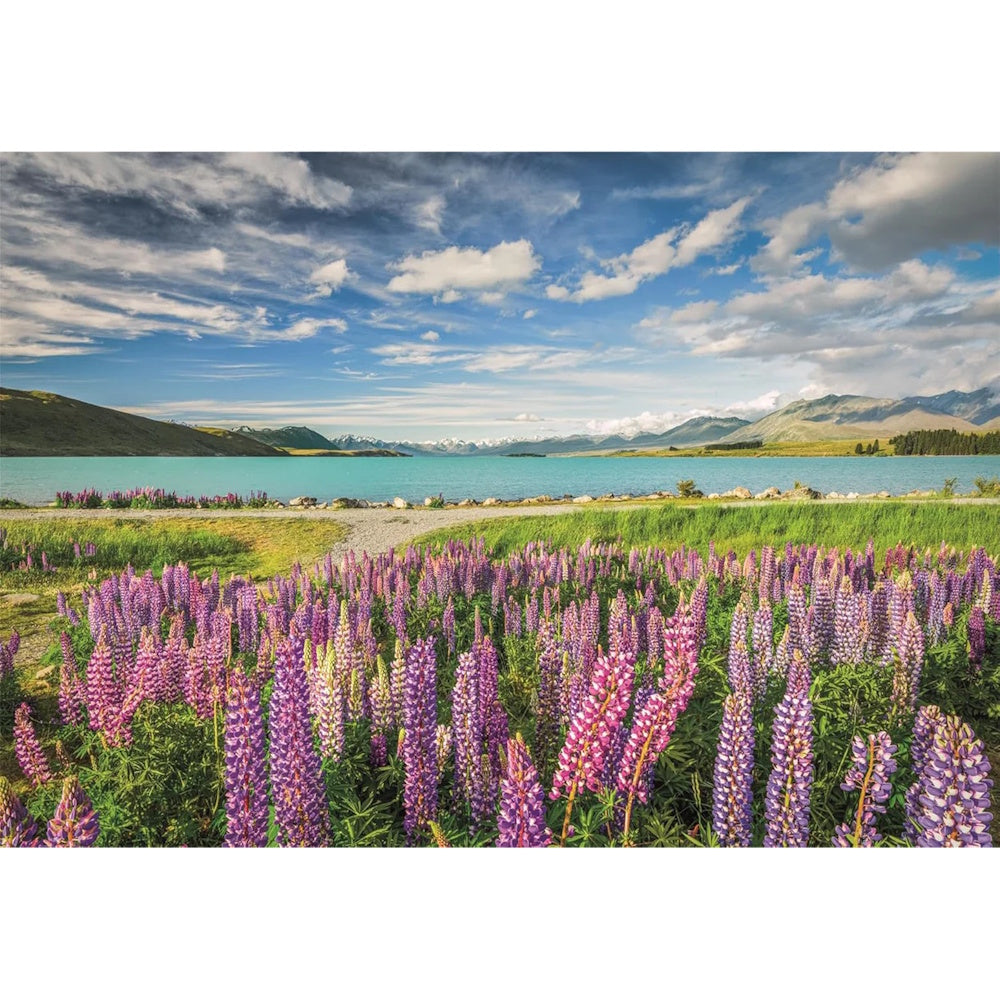 Clementoni 1500 Piece Jigsaw Puzzle - Lupins at Lake Tekapo