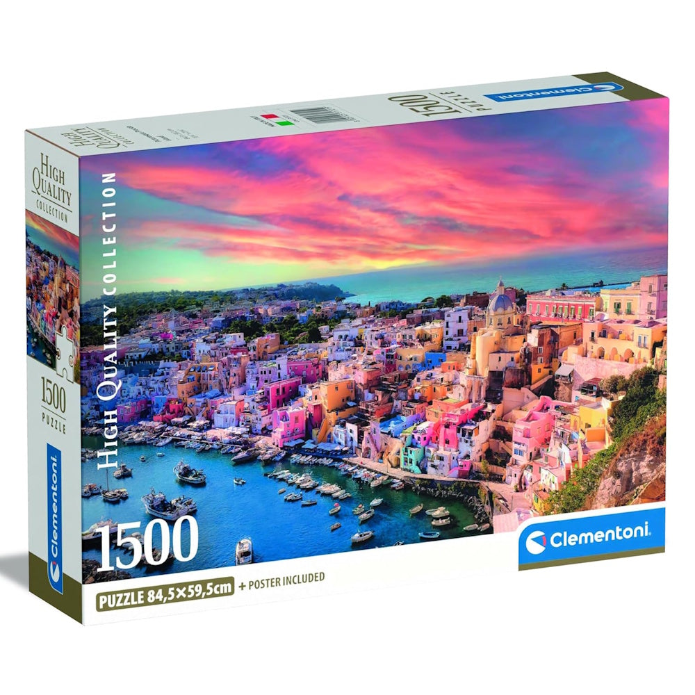 Clementoni 1500 Piece Jigsaw Puzzle - Picturesque Procida Island