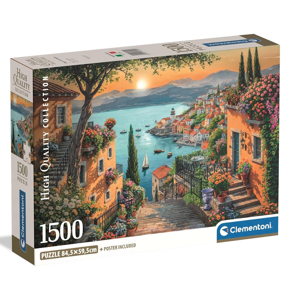 Clementoni 1500 Piece Jigsaw Puzzle - Steps to the Harbour