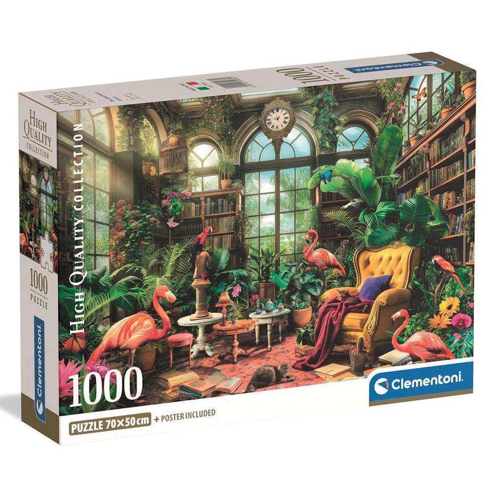 Clementoni 1000 Piece Jigsaw Puzzle - The Greenhouse Library