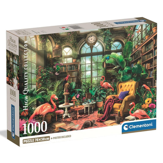 Clementoni 1000 Piece Jigsaw Puzzle - The Greenhouse Library