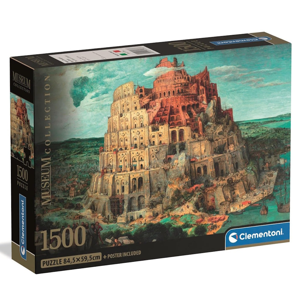 Clementoni Museum Collection 1500 Piece Puzzle - Bruegel, Tower of Babel