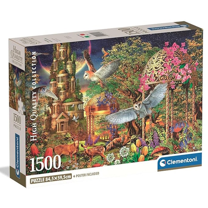Clementoni 1500 Piece Jigsaw Puzzle - Woodland Fantasy Garden