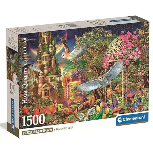 Clementoni 1500 Piece Jigsaw Puzzle - Woodland Fantasy Garden