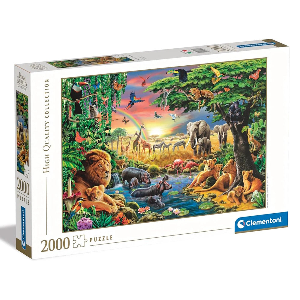 Clementoni 2000 Piece Jigsaw Puzzle - The African Gathering