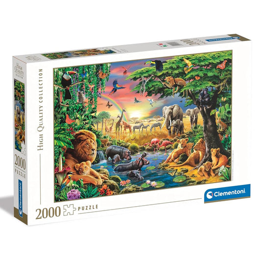 Clementoni 2000 Piece Jigsaw Puzzle - The African Gathering
