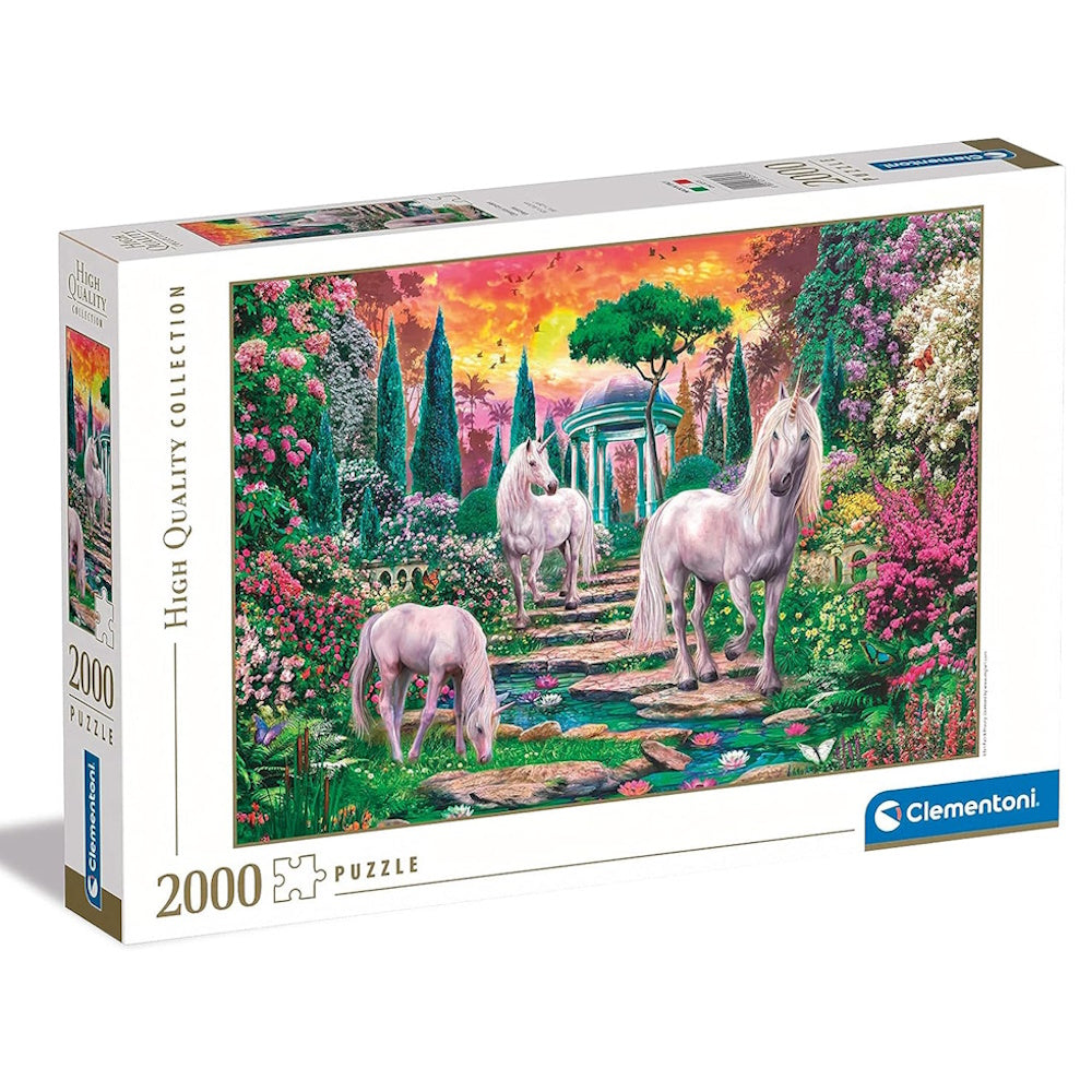 Clementoni 2000 Piece Jigsaw Puzzle - Classical Garden Unicorns