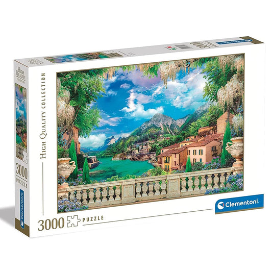 Clementoni 3000 Piece Jigsaw Puzzle - Lush Terrace on the Lake