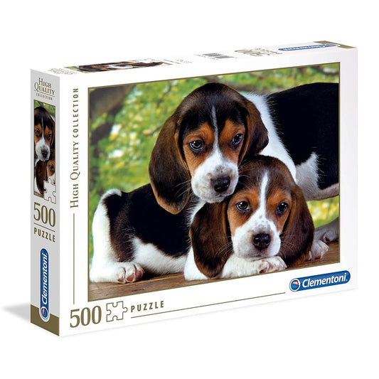 Clementoni 500 Piece Jigsaw Puzzle - Beagle Puppies