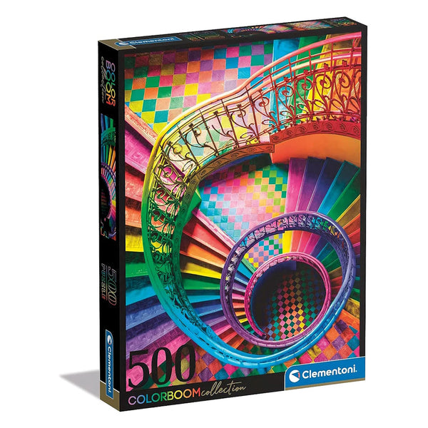 Clementoni 500 Piece Jigsaw Puzzle - Colour Boom Collection Stairs ...