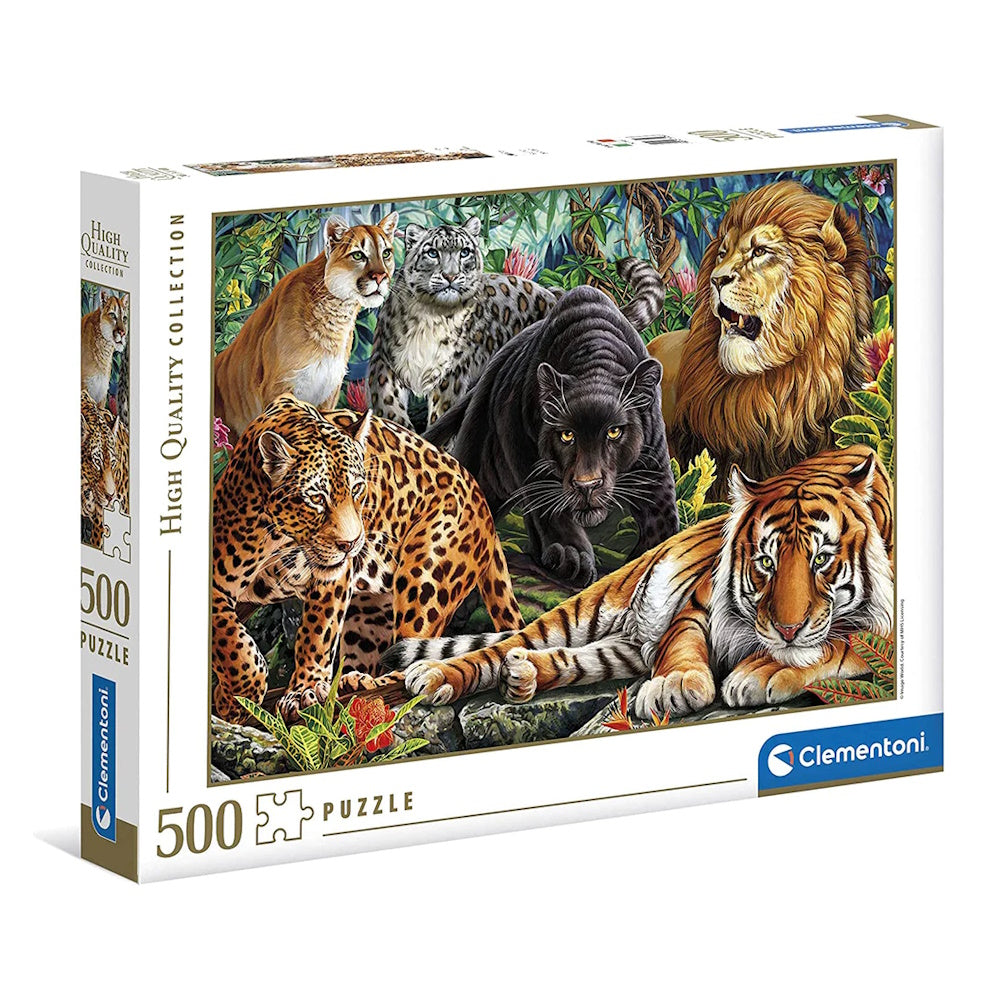 Clementoni 500 Piece Jigsaw Puzzle - Wild Cats