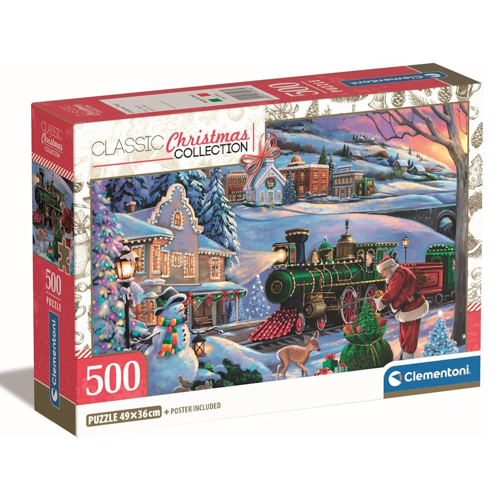 Clementoni 500 Piece Jigsaw Puzzle - Christmas Train