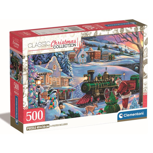 Clementoni 500 Piece Jigsaw Puzzle - Christmas Train