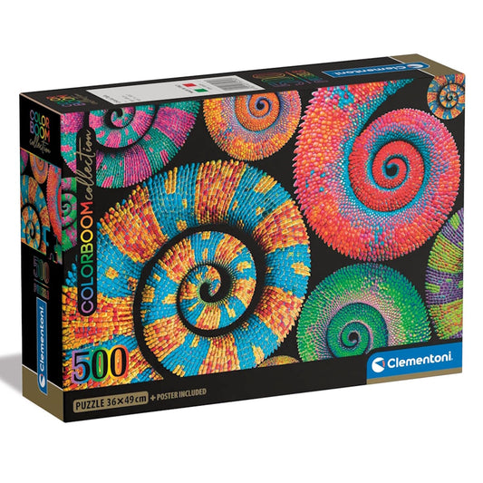 Clementoni 500 Piece Puzzle - Colour Boom Collection Curly Tails