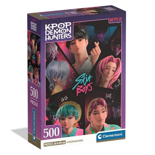 Clementoni 500 Piece Jigsaw Puzzle - KPop Demon Hunters: Saja Boys