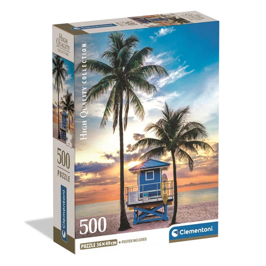 Clementoni 500 Piece Jigsaw Puzzle - Miami Beach, Florida