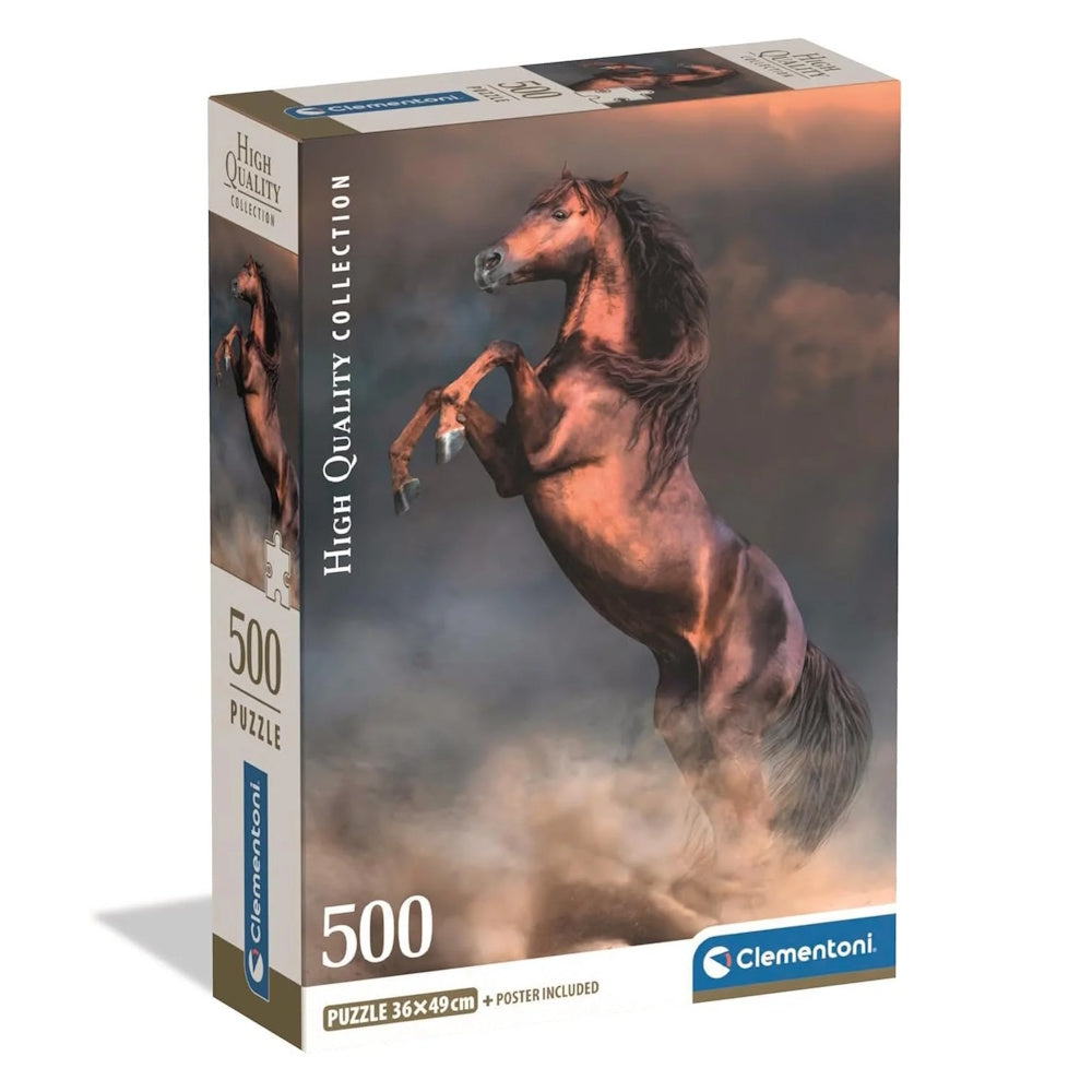 Clementoni 500 Piece Jigsaw Puzzle - Wild Red Stallion
