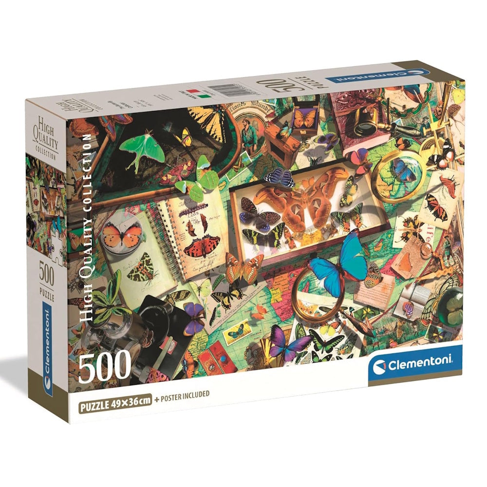Clementoni 500 Piece Jigsaw Puzzle - Butterfly Collector