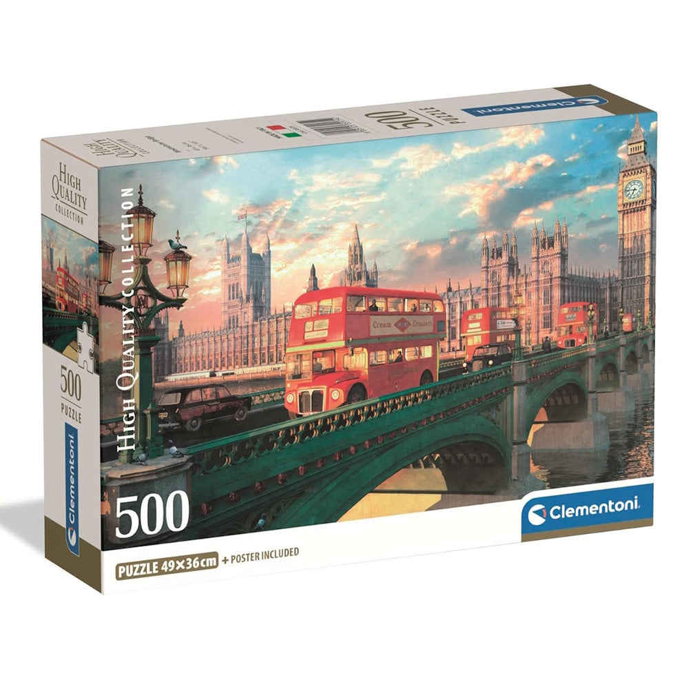 Clementoni 500 Piece Jigsaw Puzzle - Westminster Bridge – The Jigstore