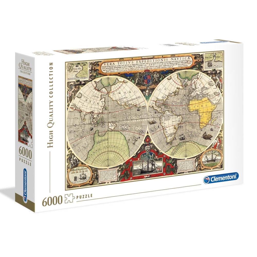 Clementoni 6000 Piece Jigsaw Puzzle - Antique Nautical Map