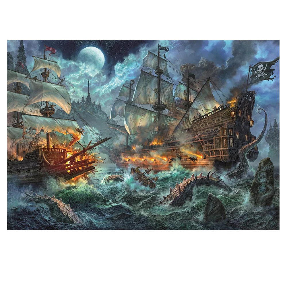 Clementoni 6000 Piece Jigsaw Puzzle - Pirates Battle