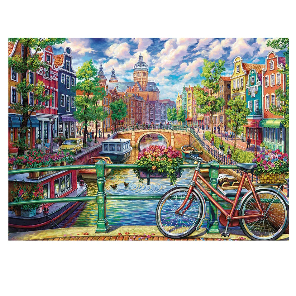 Cobble Hill 1000 Piece Puzzle - Amsterdam Canal